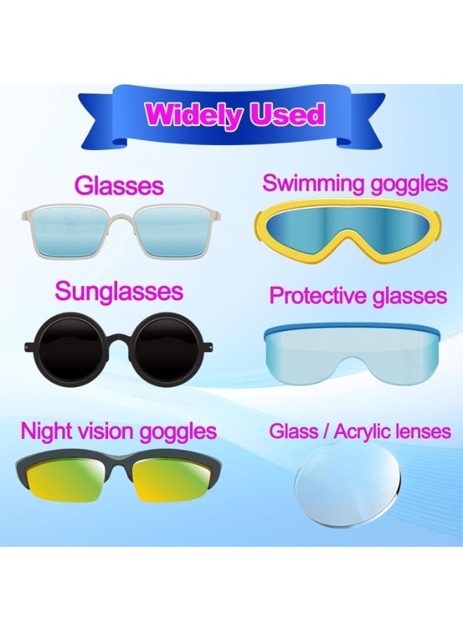 فرشاة تنظيف النظارات وأداة من الألياف الدقيقة (3 قطع) - منظف عدسات صغير الحجم للنظارات الشمسية ونظارات القراءة والنظارات الطبية - آمن ضد الخدوش - متعدد الألوان - Image 3